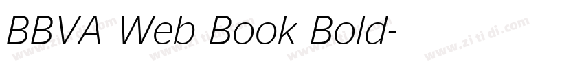 BBVA Web Book Bold字体转换 BBVA Web Book Bold字体转换
